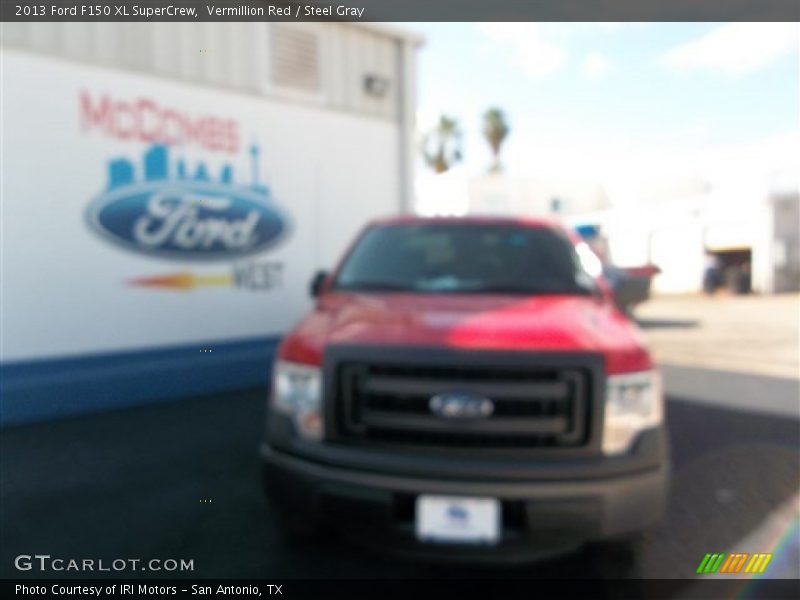 Vermillion Red / Steel Gray 2013 Ford F150 XL SuperCrew