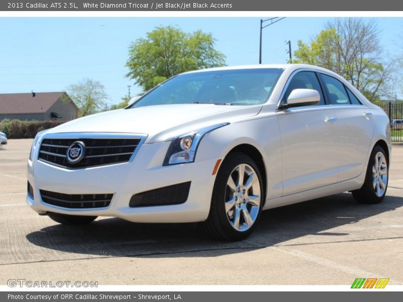 White Diamond Tricoat / Jet Black/Jet Black Accents 2013 Cadillac ATS 2.5L