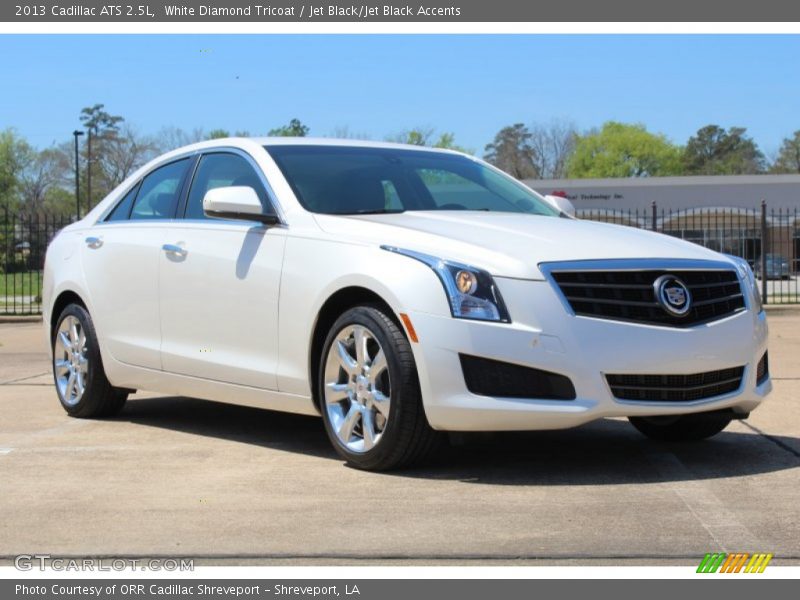 White Diamond Tricoat / Jet Black/Jet Black Accents 2013 Cadillac ATS 2.5L