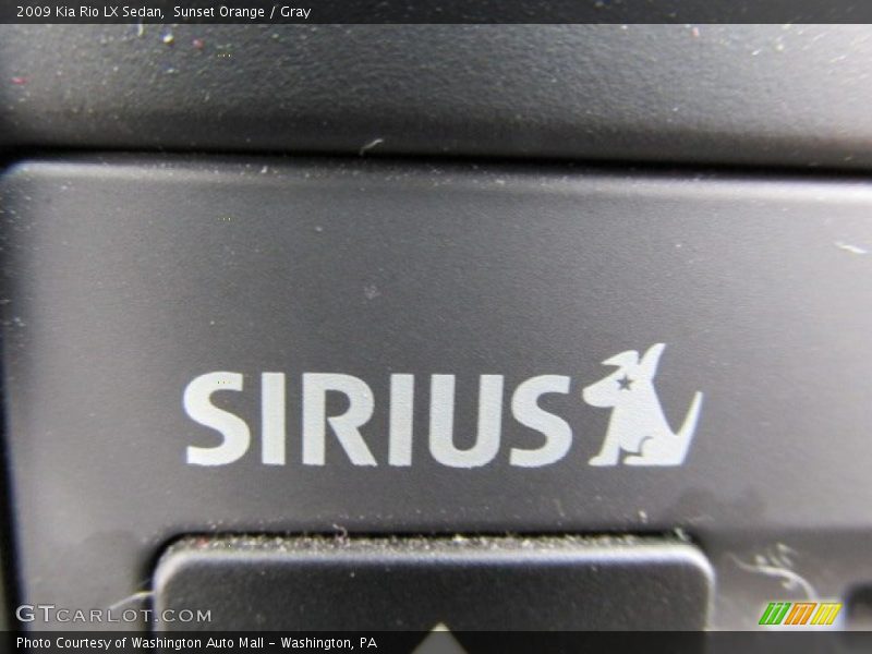 Sunset Orange / Gray 2009 Kia Rio LX Sedan