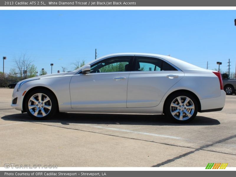 White Diamond Tricoat / Jet Black/Jet Black Accents 2013 Cadillac ATS 2.5L