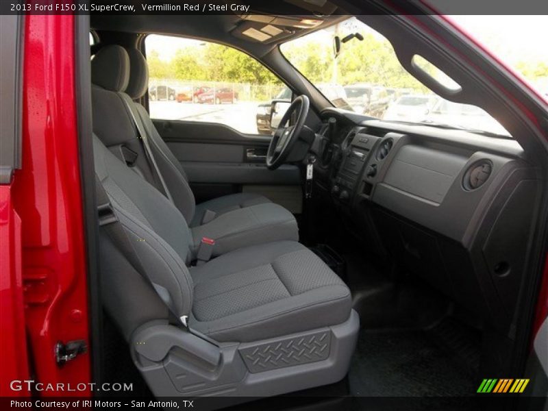 Vermillion Red / Steel Gray 2013 Ford F150 XL SuperCrew