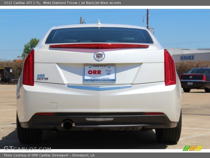 White Diamond Tricoat / Jet Black/Jet Black Accents 2013 Cadillac ATS 2.5L
