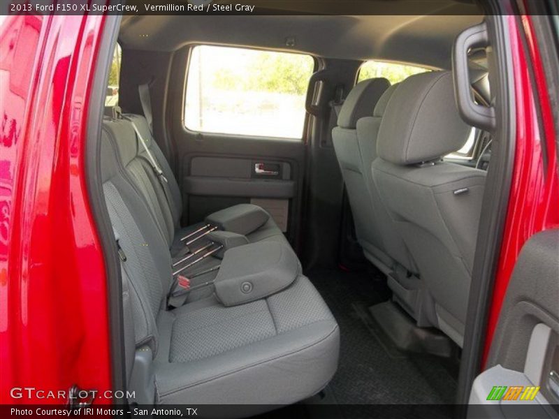 Vermillion Red / Steel Gray 2013 Ford F150 XL SuperCrew