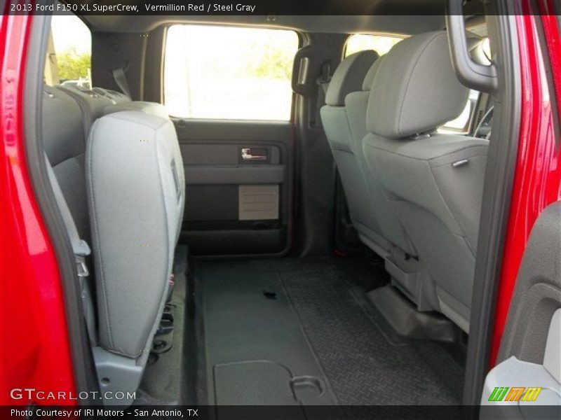 Vermillion Red / Steel Gray 2013 Ford F150 XL SuperCrew