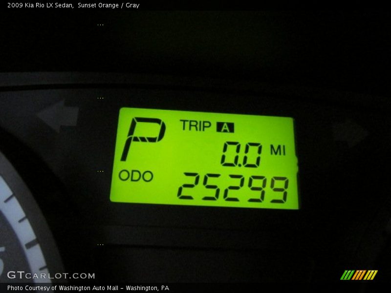 Sunset Orange / Gray 2009 Kia Rio LX Sedan