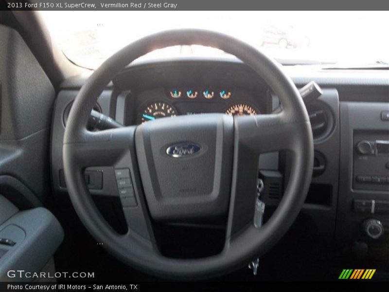 Vermillion Red / Steel Gray 2013 Ford F150 XL SuperCrew