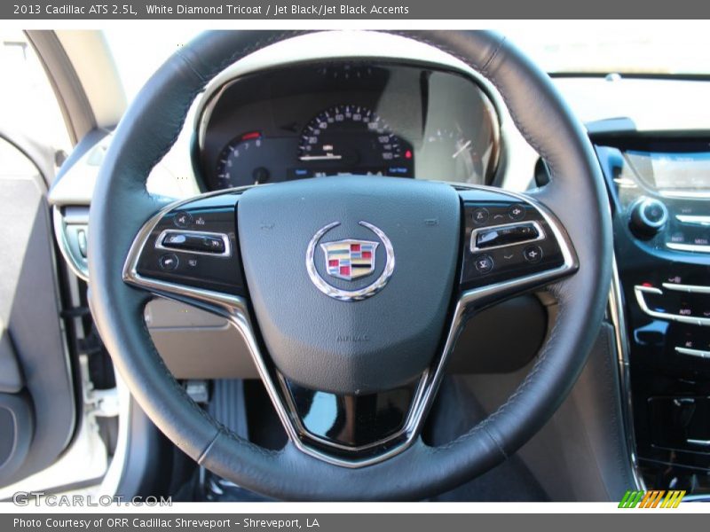 White Diamond Tricoat / Jet Black/Jet Black Accents 2013 Cadillac ATS 2.5L