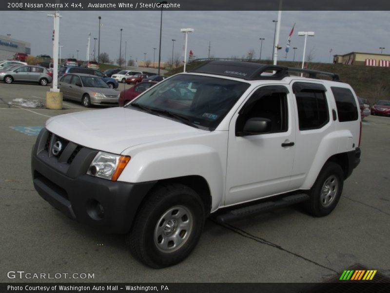 Avalanche White / Steel/Graphite 2008 Nissan Xterra X 4x4