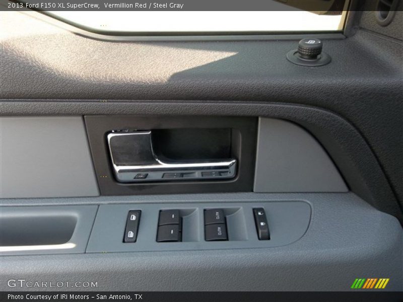 Vermillion Red / Steel Gray 2013 Ford F150 XL SuperCrew