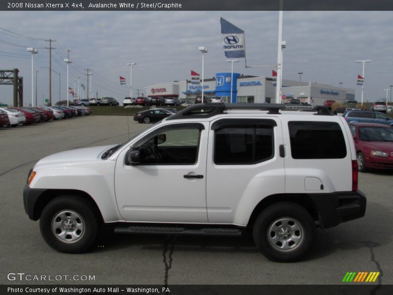 Avalanche White / Steel/Graphite 2008 Nissan Xterra X 4x4