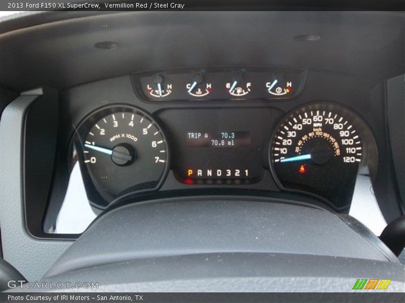 Vermillion Red / Steel Gray 2013 Ford F150 XL SuperCrew
