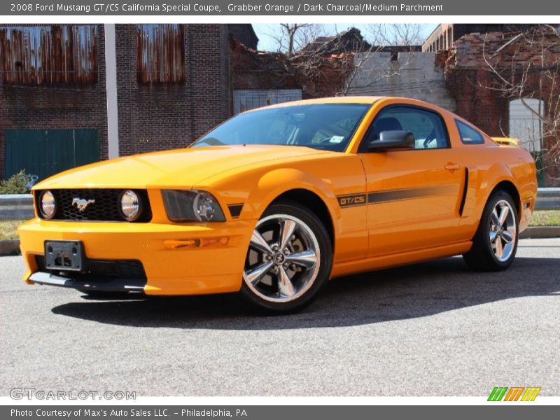 Grabber Orange / Dark Charcoal/Medium Parchment 2008 Ford Mustang GT/CS California Special Coupe