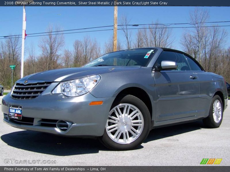 Silver Steel Metallic / Dark Slate Gray/Light Slate Gray 2008 Chrysler Sebring Touring Convertible