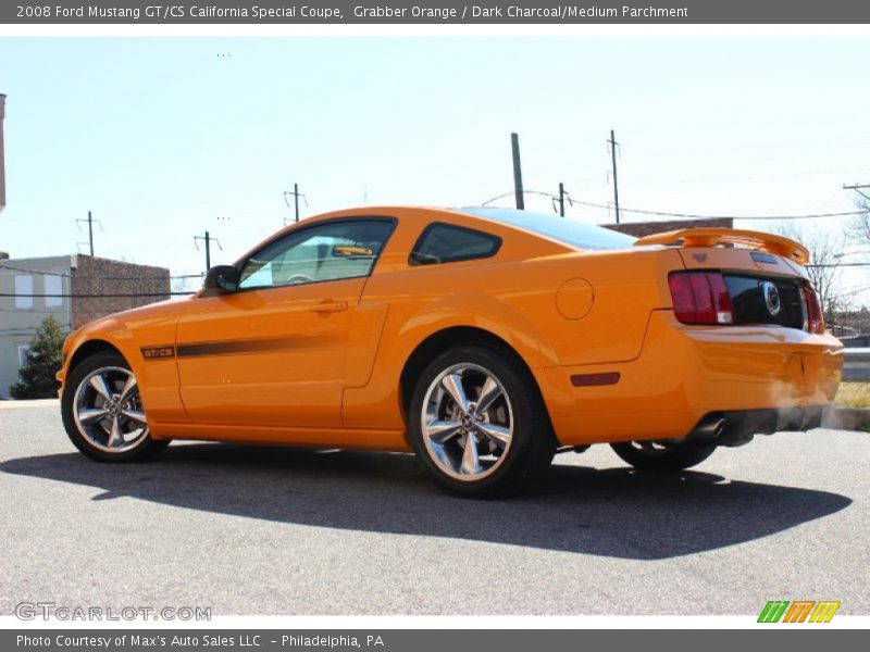 Grabber Orange / Dark Charcoal/Medium Parchment 2008 Ford Mustang GT/CS California Special Coupe
