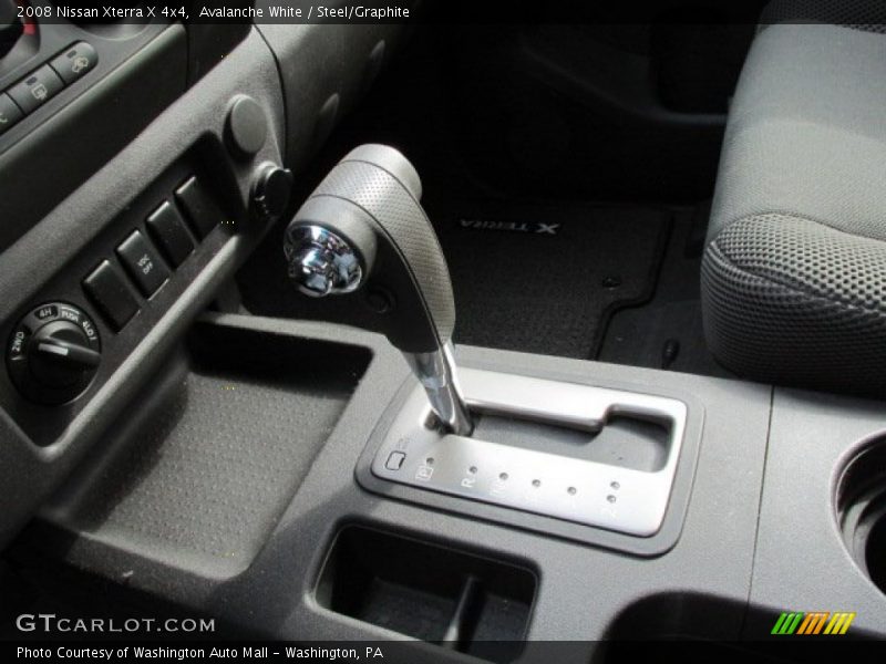 Avalanche White / Steel/Graphite 2008 Nissan Xterra X 4x4