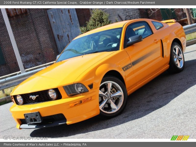 Grabber Orange / Dark Charcoal/Medium Parchment 2008 Ford Mustang GT/CS California Special Coupe