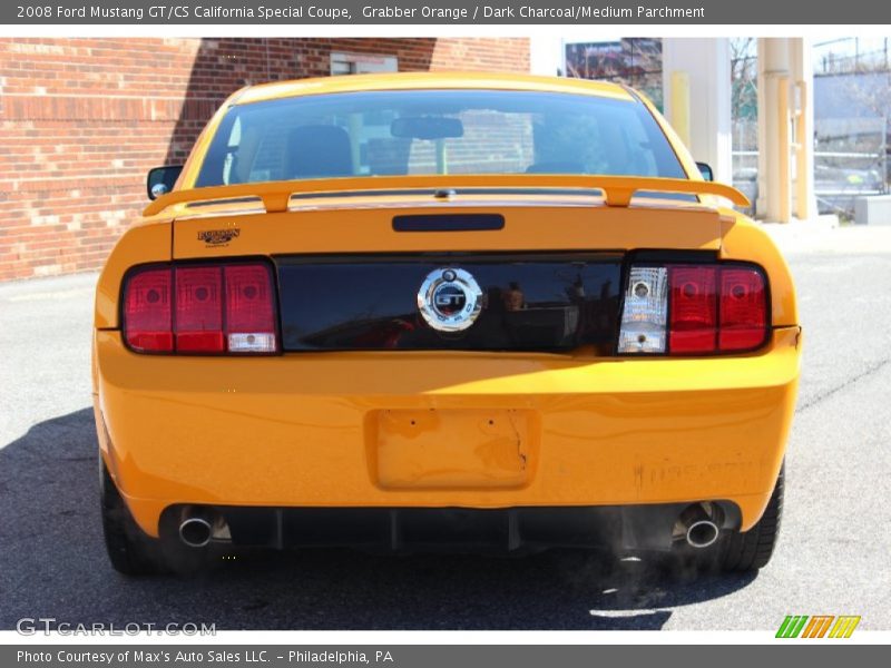 Grabber Orange / Dark Charcoal/Medium Parchment 2008 Ford Mustang GT/CS California Special Coupe