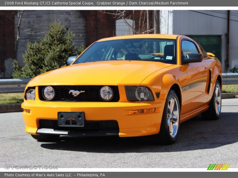 Grabber Orange / Dark Charcoal/Medium Parchment 2008 Ford Mustang GT/CS California Special Coupe