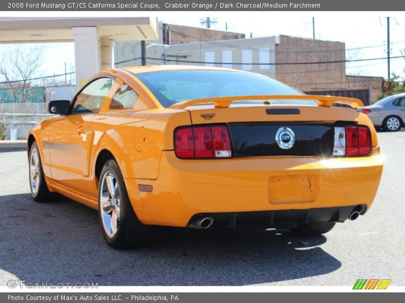 Grabber Orange / Dark Charcoal/Medium Parchment 2008 Ford Mustang GT/CS California Special Coupe