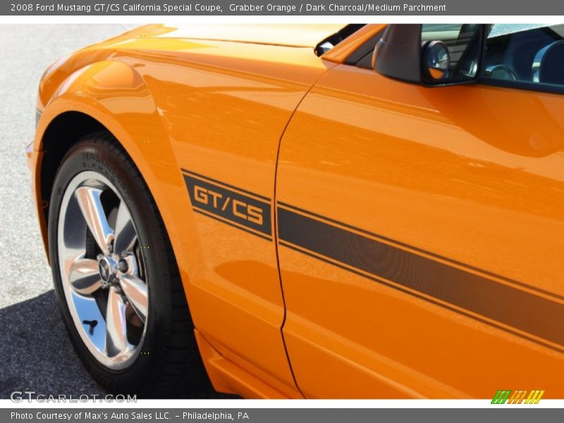 Grabber Orange / Dark Charcoal/Medium Parchment 2008 Ford Mustang GT/CS California Special Coupe