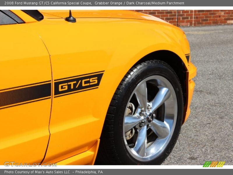 Grabber Orange / Dark Charcoal/Medium Parchment 2008 Ford Mustang GT/CS California Special Coupe