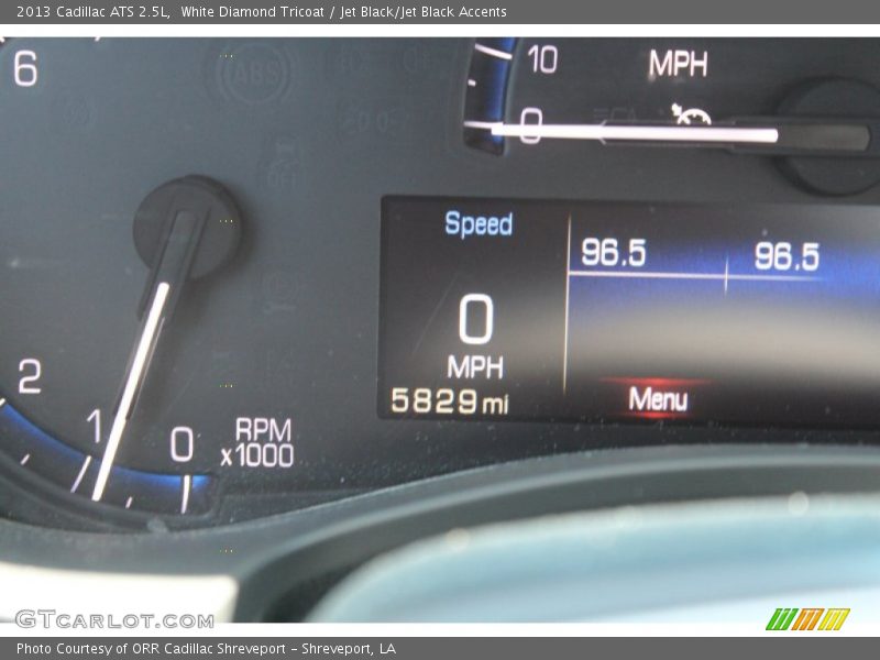 White Diamond Tricoat / Jet Black/Jet Black Accents 2013 Cadillac ATS 2.5L