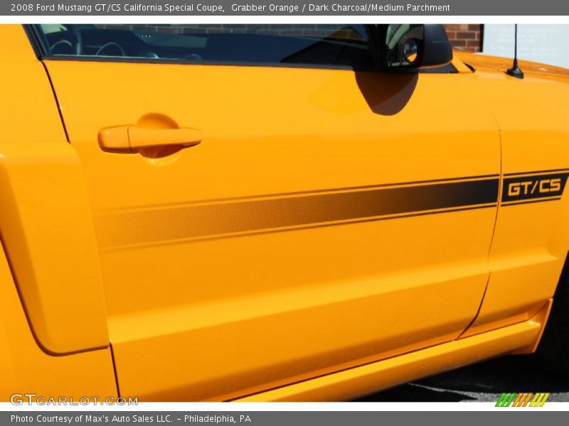Grabber Orange / Dark Charcoal/Medium Parchment 2008 Ford Mustang GT/CS California Special Coupe