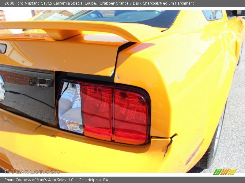 Grabber Orange / Dark Charcoal/Medium Parchment 2008 Ford Mustang GT/CS California Special Coupe