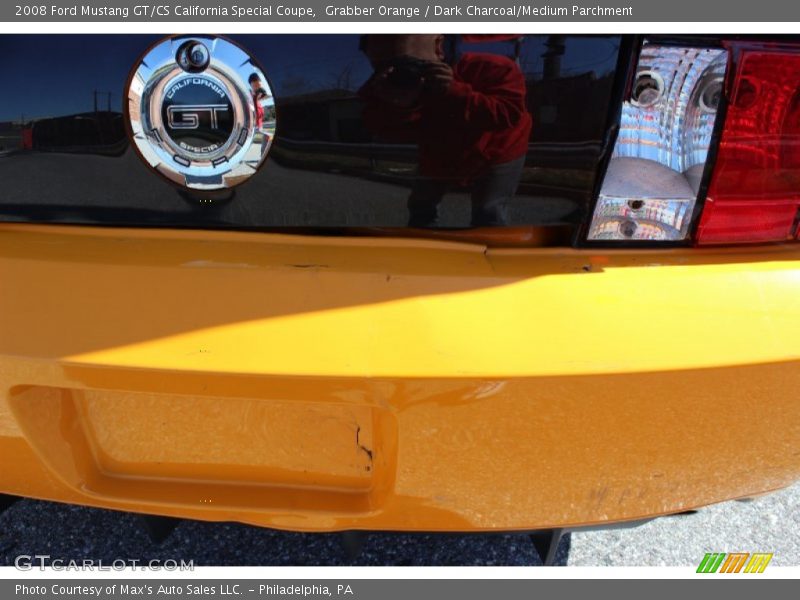 Grabber Orange / Dark Charcoal/Medium Parchment 2008 Ford Mustang GT/CS California Special Coupe