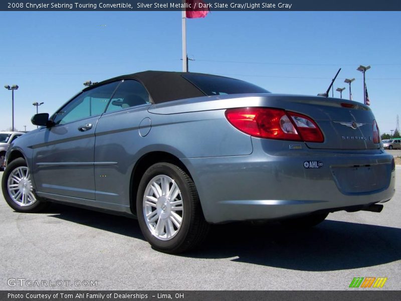 Silver Steel Metallic / Dark Slate Gray/Light Slate Gray 2008 Chrysler Sebring Touring Convertible