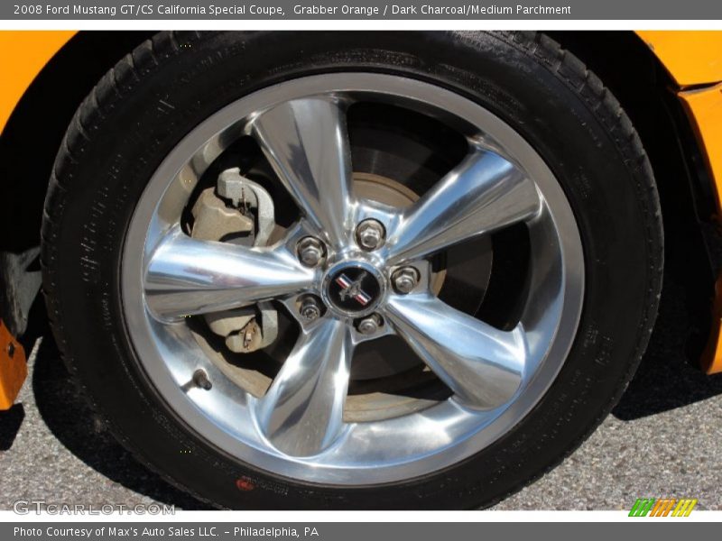 Grabber Orange / Dark Charcoal/Medium Parchment 2008 Ford Mustang GT/CS California Special Coupe