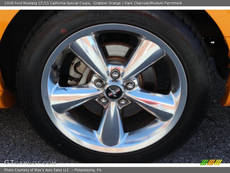 Grabber Orange / Dark Charcoal/Medium Parchment 2008 Ford Mustang GT/CS California Special Coupe