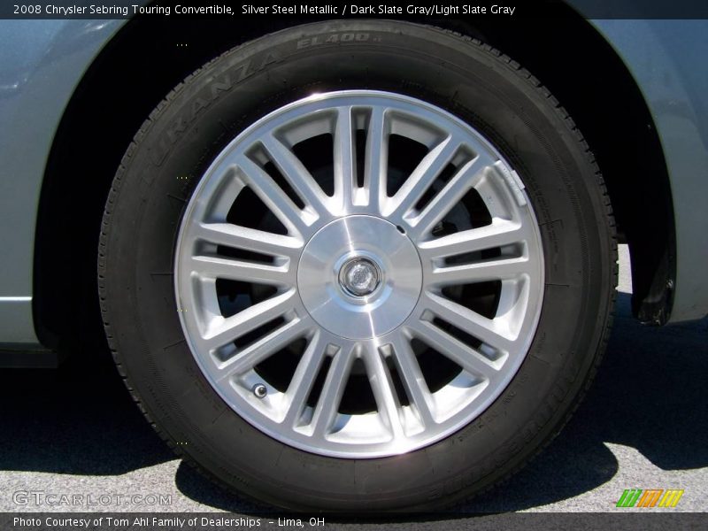 Silver Steel Metallic / Dark Slate Gray/Light Slate Gray 2008 Chrysler Sebring Touring Convertible