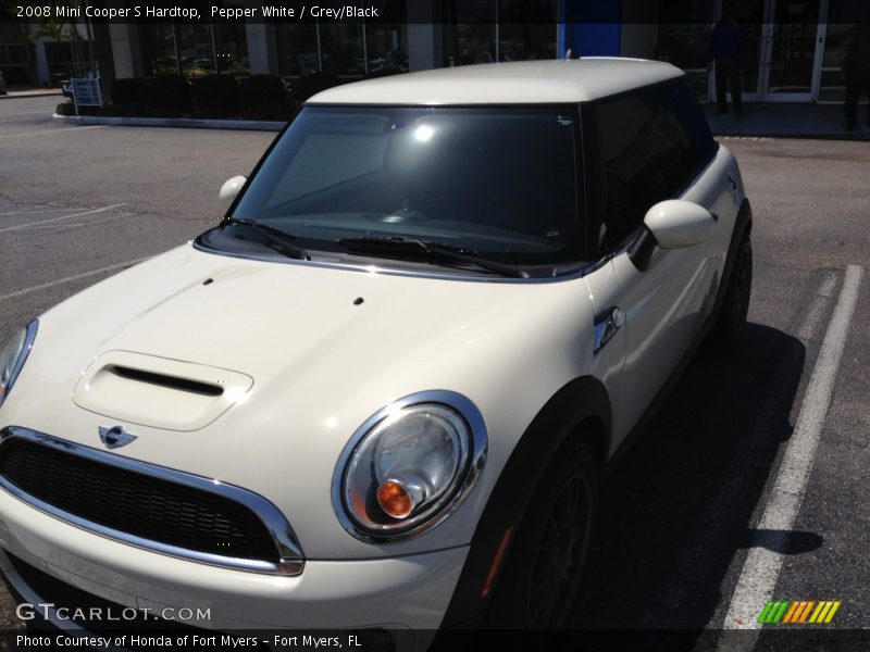 Pepper White / Grey/Black 2008 Mini Cooper S Hardtop