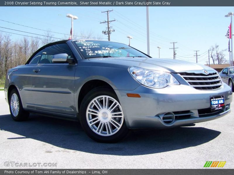 Silver Steel Metallic / Dark Slate Gray/Light Slate Gray 2008 Chrysler Sebring Touring Convertible