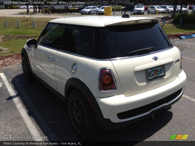 Pepper White / Grey/Black 2008 Mini Cooper S Hardtop