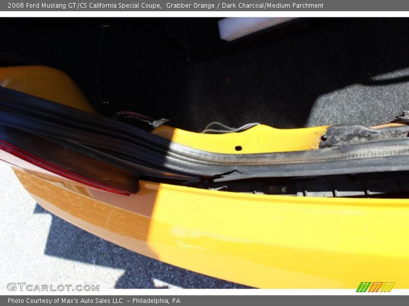 Grabber Orange / Dark Charcoal/Medium Parchment 2008 Ford Mustang GT/CS California Special Coupe