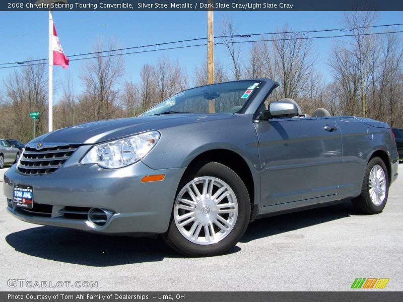 Silver Steel Metallic / Dark Slate Gray/Light Slate Gray 2008 Chrysler Sebring Touring Convertible