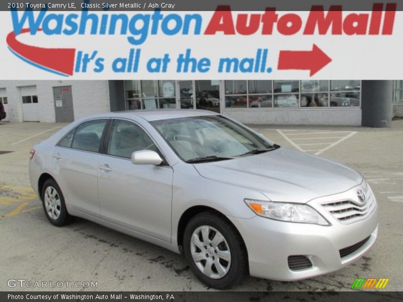 Classic Silver Metallic / Ash Gray 2010 Toyota Camry LE