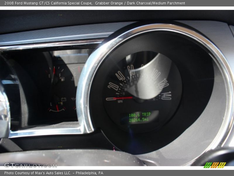 Grabber Orange / Dark Charcoal/Medium Parchment 2008 Ford Mustang GT/CS California Special Coupe