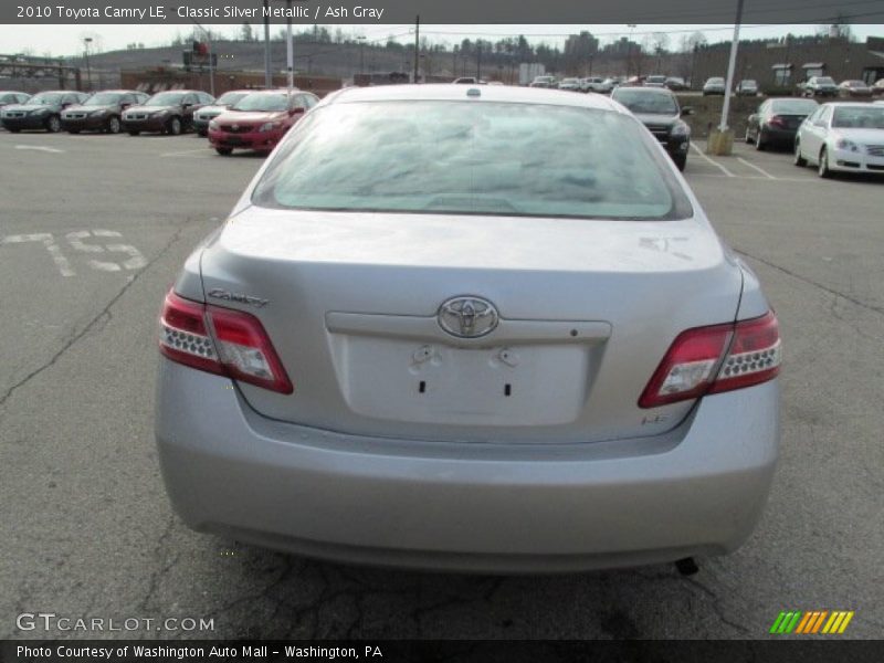 Classic Silver Metallic / Ash Gray 2010 Toyota Camry LE