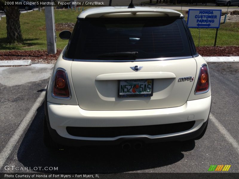 Pepper White / Grey/Black 2008 Mini Cooper S Hardtop