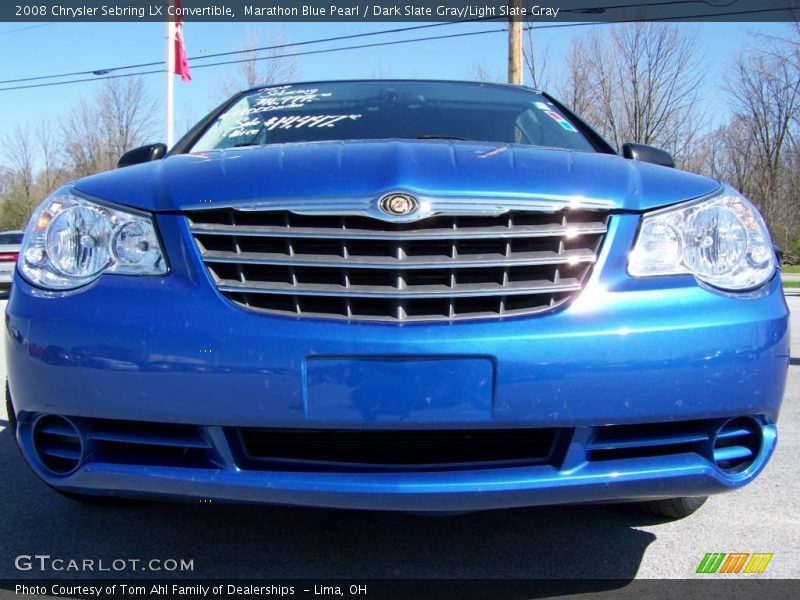 Marathon Blue Pearl / Dark Slate Gray/Light Slate Gray 2008 Chrysler Sebring LX Convertible
