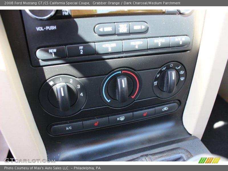 Grabber Orange / Dark Charcoal/Medium Parchment 2008 Ford Mustang GT/CS California Special Coupe