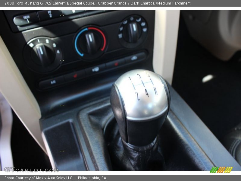 Grabber Orange / Dark Charcoal/Medium Parchment 2008 Ford Mustang GT/CS California Special Coupe