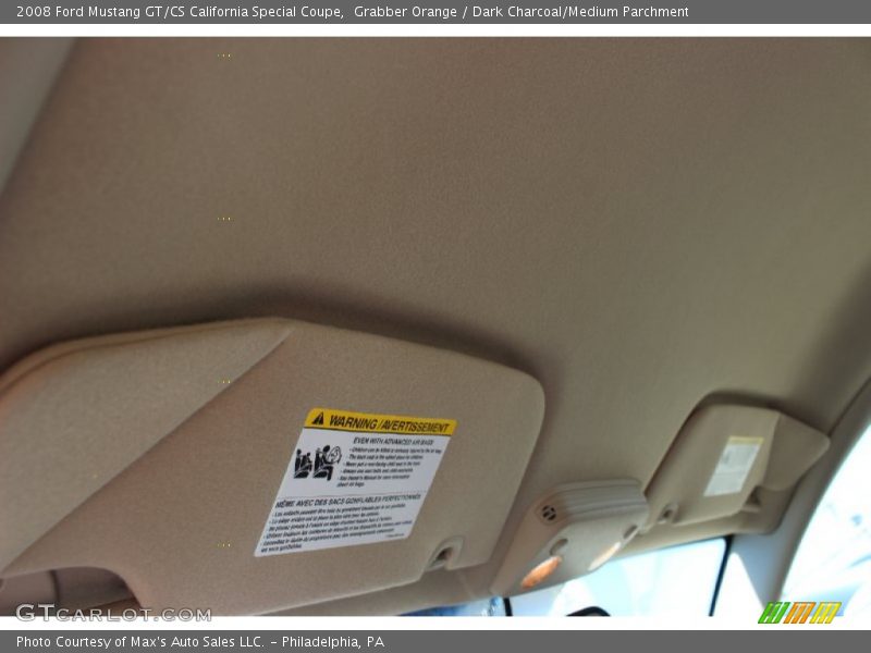Grabber Orange / Dark Charcoal/Medium Parchment 2008 Ford Mustang GT/CS California Special Coupe