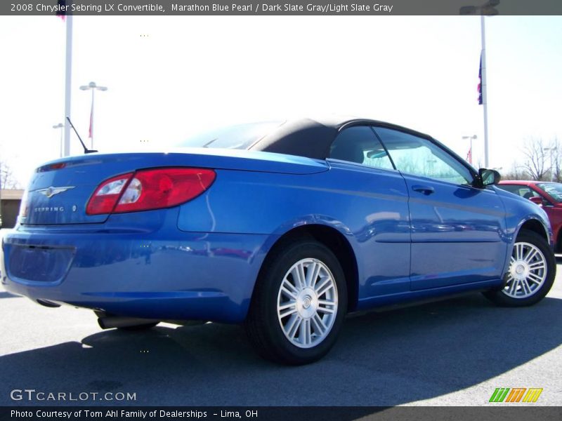 Marathon Blue Pearl / Dark Slate Gray/Light Slate Gray 2008 Chrysler Sebring LX Convertible