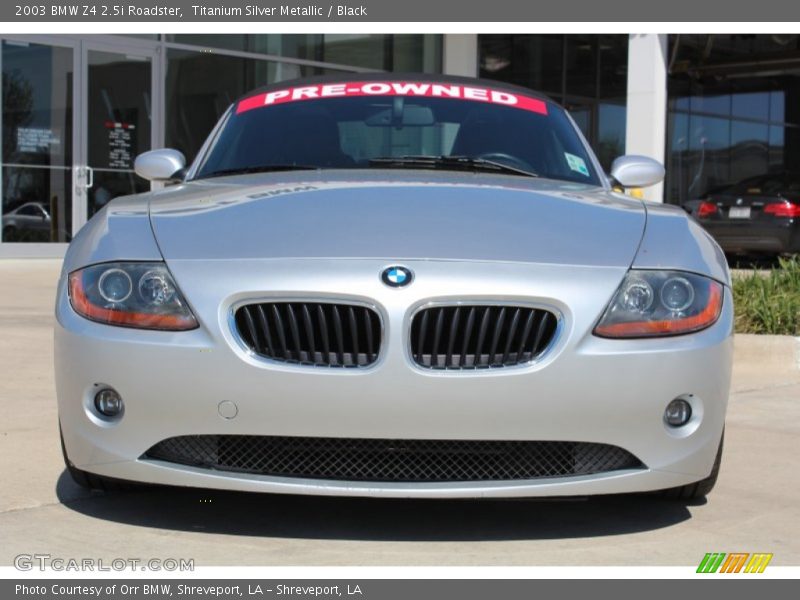 Titanium Silver Metallic / Black 2003 BMW Z4 2.5i Roadster