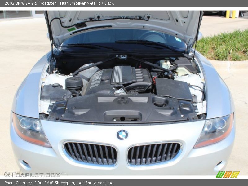 Titanium Silver Metallic / Black 2003 BMW Z4 2.5i Roadster